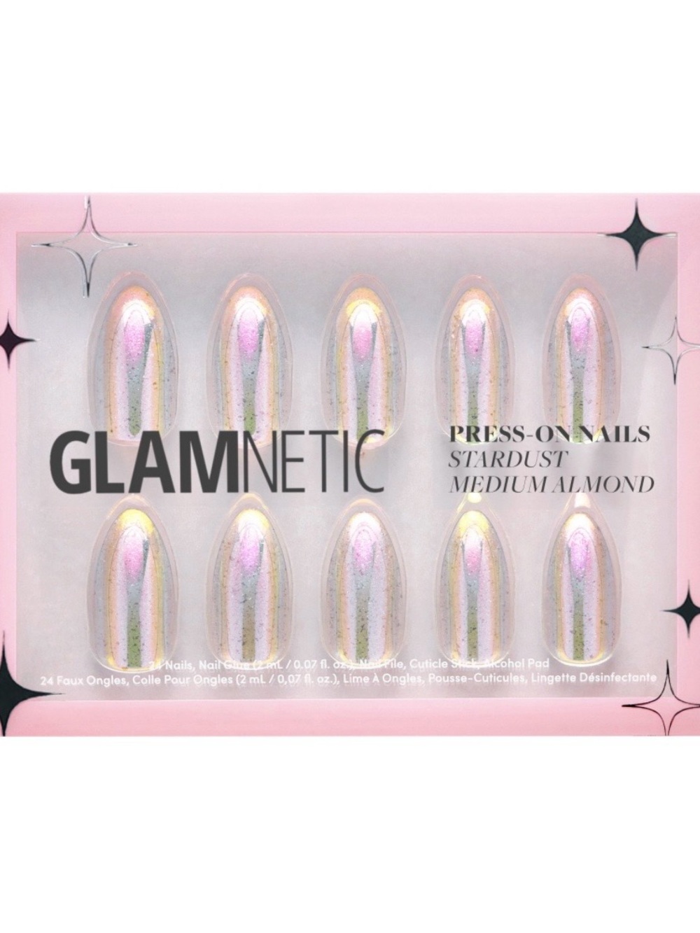 Glamnetic Stardust Press-On Nails
(Iridescent Pink) *NIB*